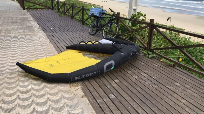 Prancha de Sup inflável, wing ozone 5.0 e bomba