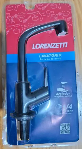 Torneira Lorenzetti Abs Preto Nova 