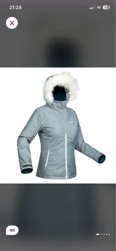 Jaqueta ski wedze cinza impermeável gg