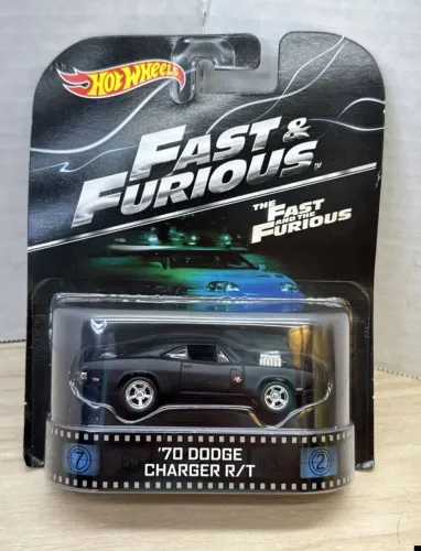 Hot Wheels Velozes e Furiosos 1970 Dodge Charger R/T Preto