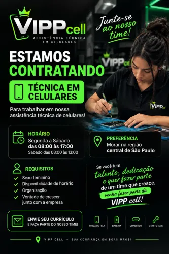 Técnica em conserto celulares