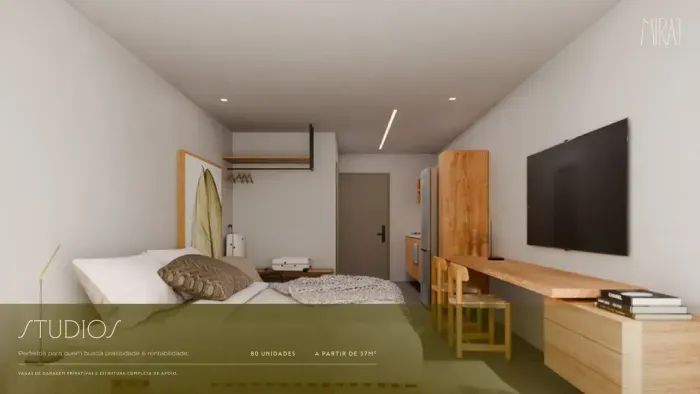 PRAIA DO PATACHO -  Flat 37 m² 1 quarto condomínio pé na areia com muita segurança e lazer