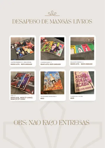 Mangás e livros