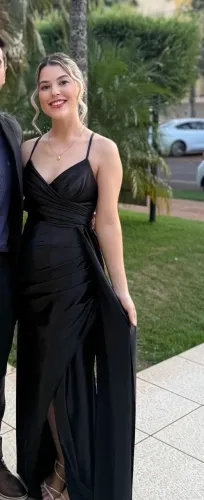 Vestido longo Preto
