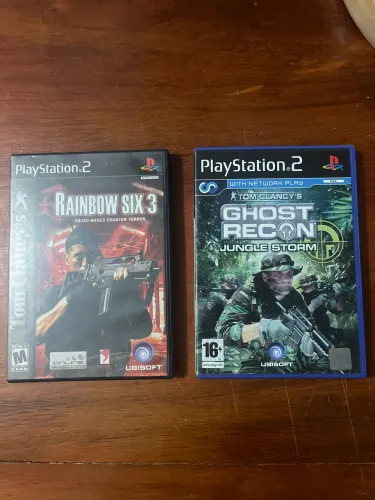 Combo de jogos ps2 - rainbow six 3 e Ghost recon jungle storm