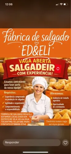 Vaga de emprego pra Salgadeiro 