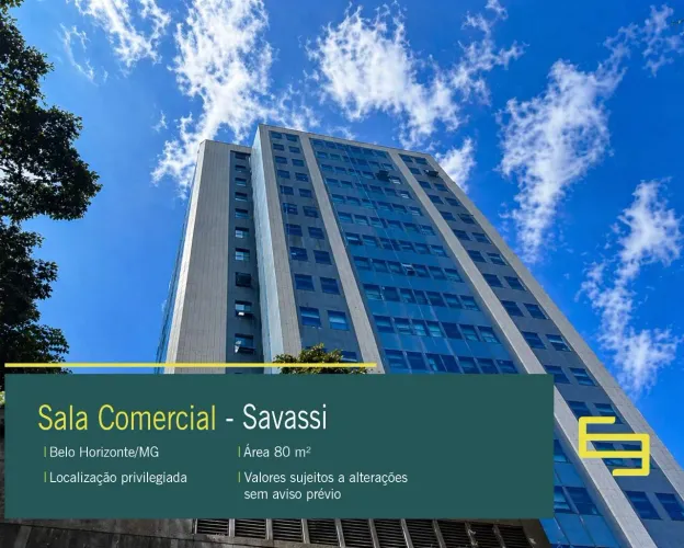 Sala comercial para alugar no Ed. Sibelius - Savassi BH