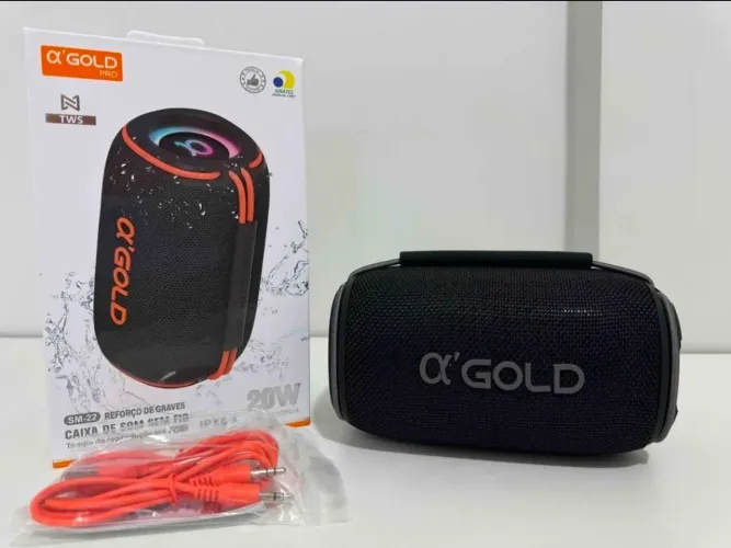 Caixa de Som Bluetooth. (Resistente a água).