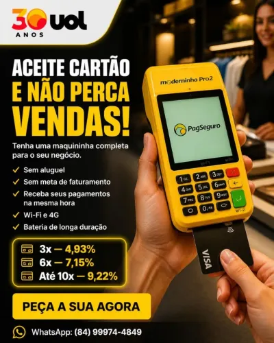 Maquineta de cartão maquininha 