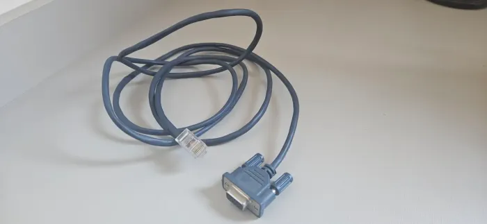 Cabo Console Cable G16 Hp 3com Cisco Rj45 X Db9 Femea Azul-marinho
