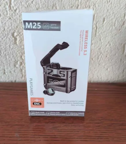 Fone Bluetooth M25 Gamer Led Bluetooth 5.3 Novo