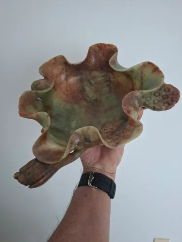 Escultura Lotus Chines em Jade
