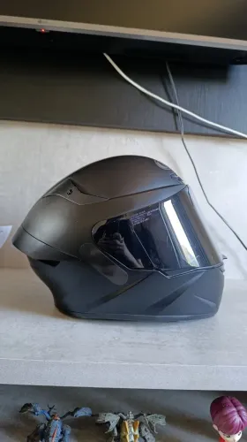 Capacete KYT TT Course Preto Fosco (All Black) + 2 Viseiras | Tamanho 56 | Estado de Novo
