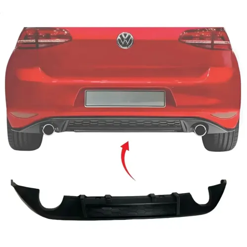 Spoiler Extrator Difusor Traseiro Escapamento Golf MK7