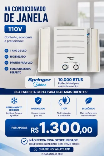 Ar de janela 10 mil btus 110v