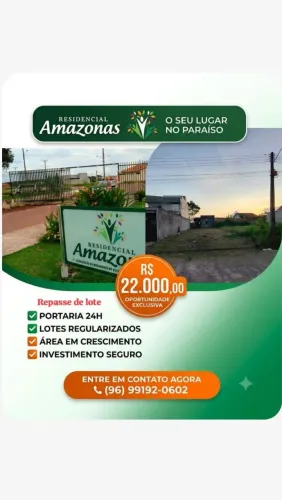 Lote 10x25m no Residencial Amazonas