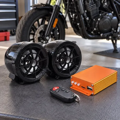 Caixa de Som Para Moto Com Alarme HSY-2501