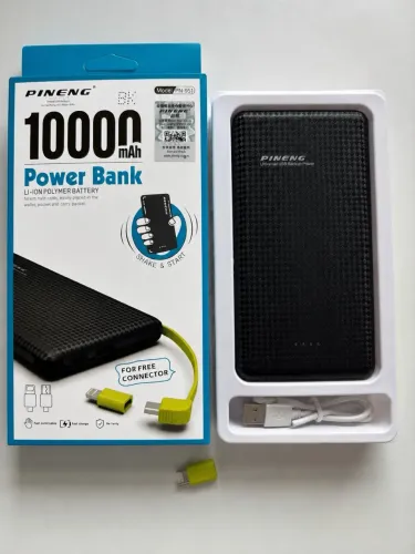 Carregador Portátil Power Bank pineng 10.000 mAh - novo na caixa 