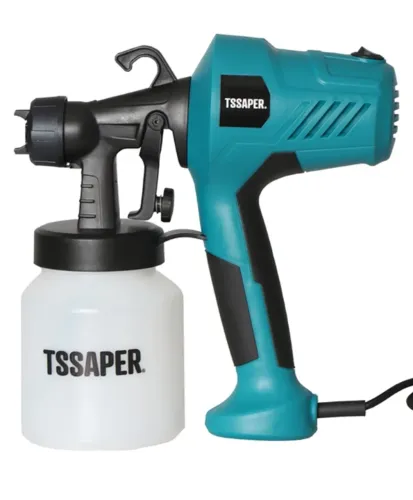 IMPERDÉVEL - PISTOLA ELETRICA PARA PINTURA COM BICO DE METAL E COMPRESSOR