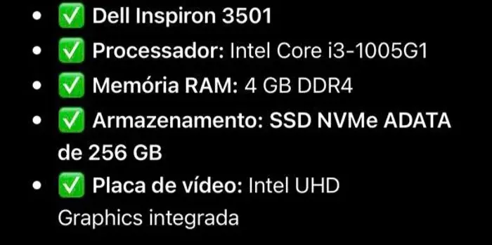 Notebook Dell Inspiron 15