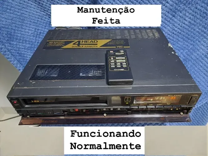 Video Cassete SHARP 4 Cabeças Com Controle Remoto - VC-794b