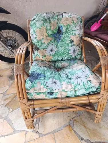 Cadeira Vime Tecido Impermeável