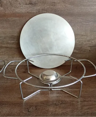 Rechaud inox redondo