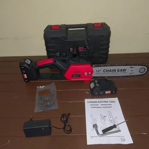 Kit completo Motosserra 2 baterias sabre 12"
