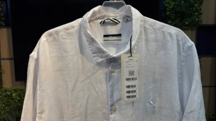 Camisa Reserva Linho Branco Manga Curta