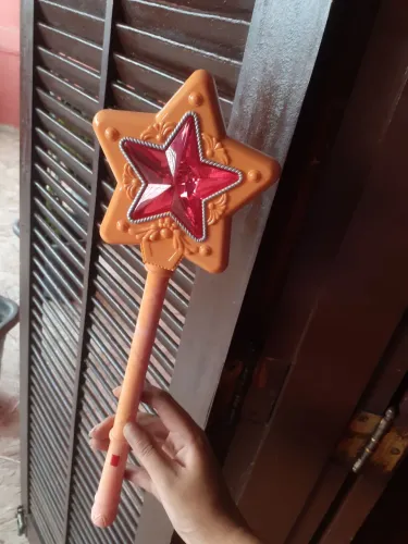 Varinha Mágica de Condão Eletrônica Infantil Rosa