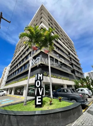 MM-JP01 lindo flat mobiliado e decorado no melhor de Tambaú