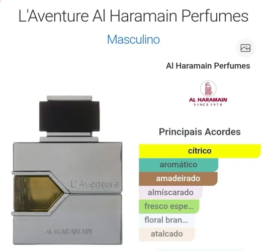 Perfume Al Haramain - L'Aventure