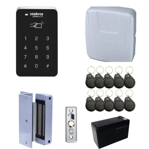 Sistema de controle de acesso Intelbras.