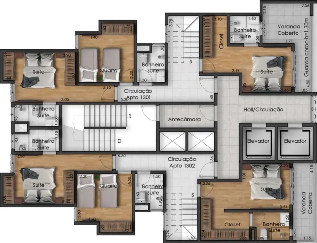Cobertura Top House com 3 suítes para venda