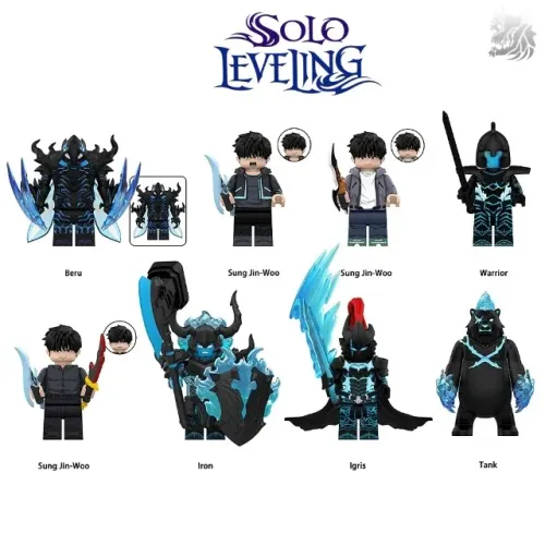 Miniaturas colecionáveis de 5cm de Solo Leveling Sung Jin Woo Igris