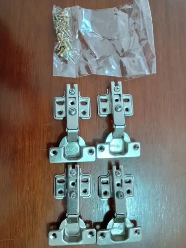 4 Dobradiças de armário de cozinha + parafusos