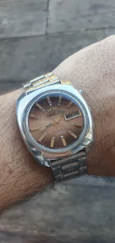 Relógio Orient Automático Vintage Day-Date 21 Jewels - Anos 70