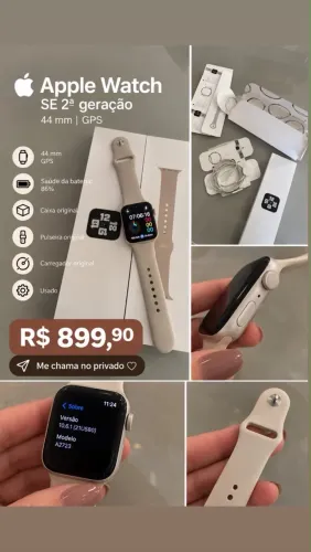 Apple Watch SE 2ª Geração GPS 44mm