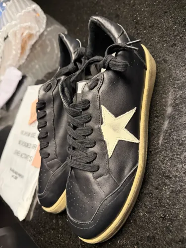 Tenis Golden Goose Couro Preto