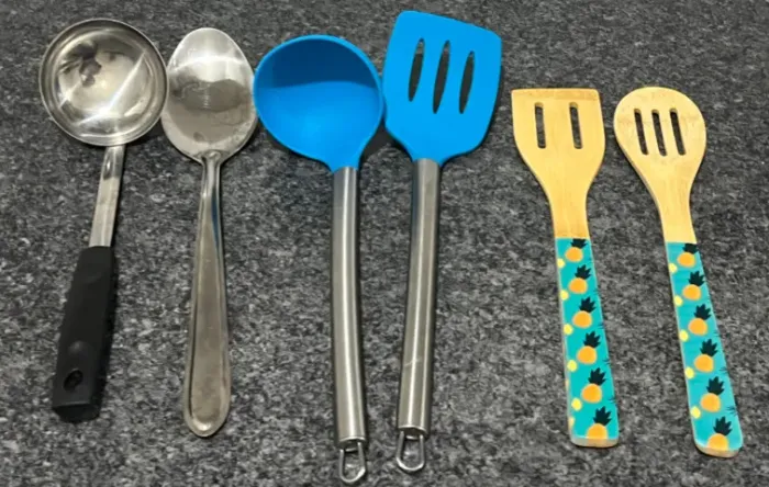 Utensílios de cozinha e Concha Inox 32cm Para Feijão Sopa Resistente