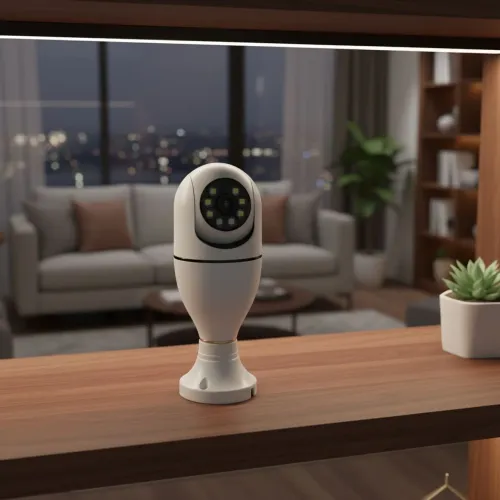Câmera de segurança wi-fi lâmpada inteligente - com imagem Full HD - entrega grátis