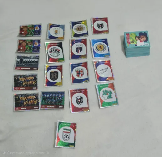 Bolinho de figurinhas do album da copa de 2026