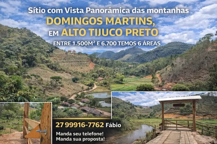 Sítio energia, água, Domingos Martins, Alto Tijuco Preto, parcelo, troco, aceito propostas