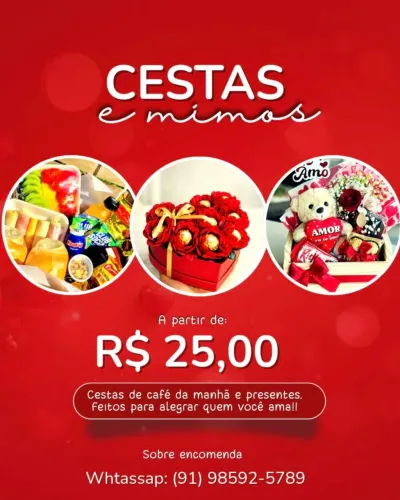 Cestas decorativas e presentes em geral