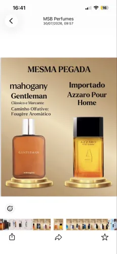 Perfume Gentlemam masculino mahogany