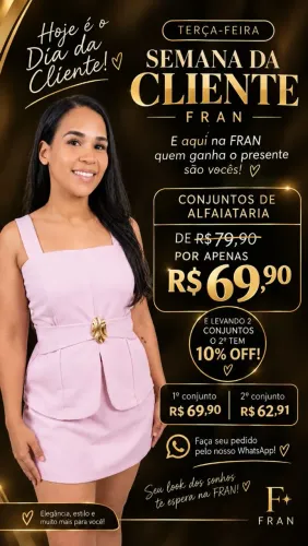 Conjuntos em alfaiataria premium