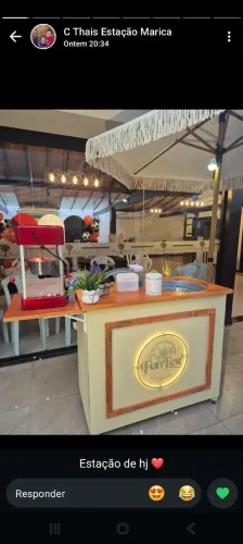 Estações de festa e carrinho de buffet