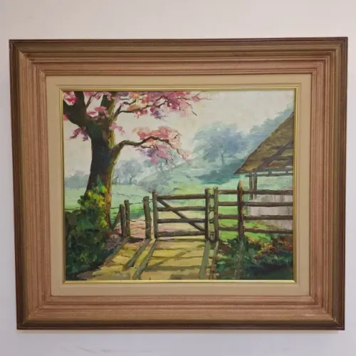 LINDO QUADRO PINTURA A ÓLEO - USADO