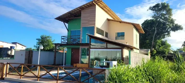Linda Casa Duplex, 5/4, Piscina, Ofurô, Cond. Fechado, Praia Privativa!!