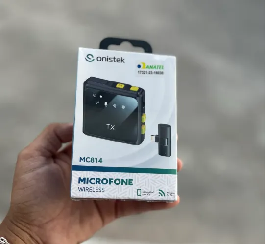 Microfone de lapela onistek profissional - ENTREGA A DOMICÍLIO 
